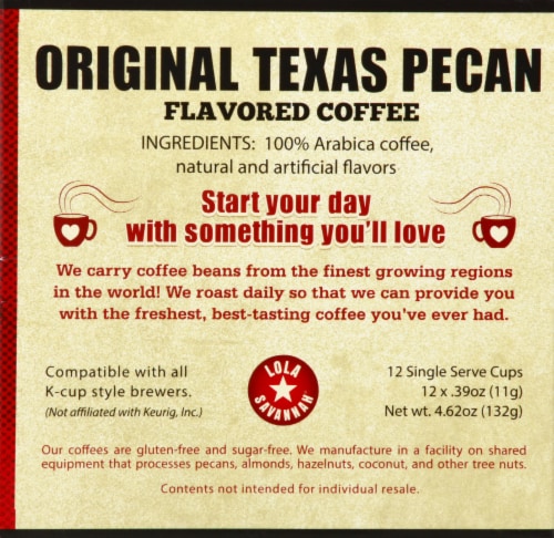 Lola Savannah® Original Texas Pecan Light Roast Coffee Pods Perspective: bottom
