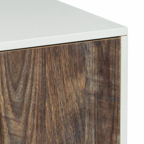 ExBrite TV Stand Wood Modern Entertainment Center Adjustable Storage Cabinet TV Console for Perspective: bottom