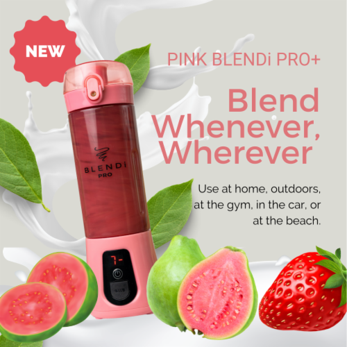 BLENDi® PRO+ PORTABLE BLENDER (17.5OZ) PINK Perspective: bottom