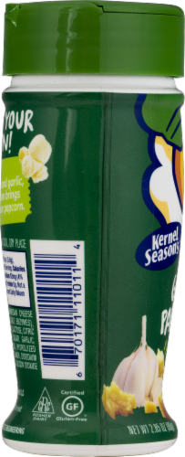 Kernel Season's Garlic Parmesan Popcorn Seasoning Perspective: bottom