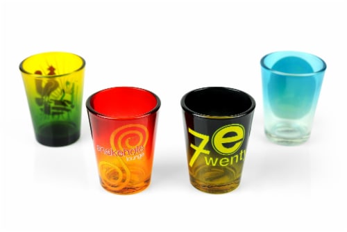 Parks and Recreation Location Logos 4 Piece Shot Glass Set Perspective: bottom