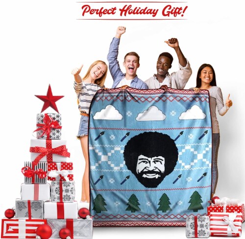 Bob Ross 45x60 Fleece Throw Blanket