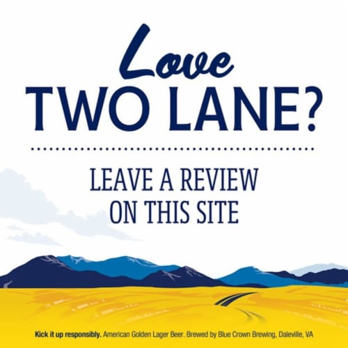 Two Lane American Golden Lager Craft Beer Perspective: bottom