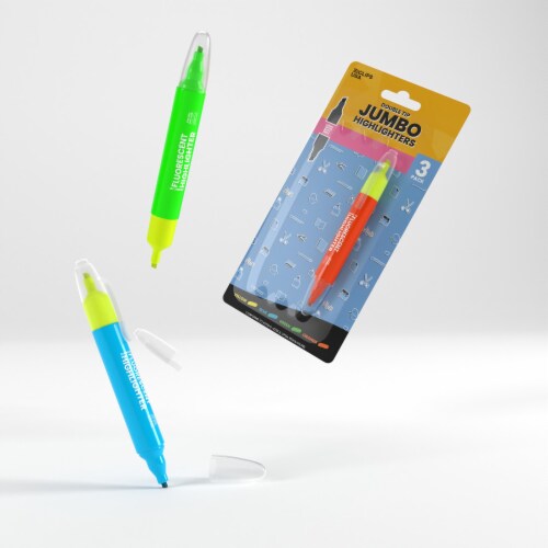 E-Clips USA Jumbo Fluorescent Highlighter Pen 108-Count Perspective: bottom