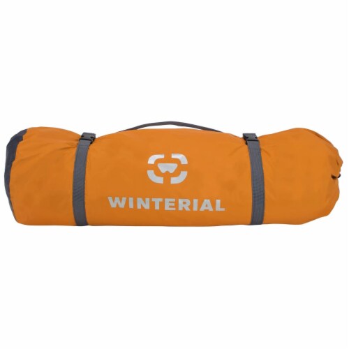 Winterial 3 Person 3 Season Lightweight Camping Tent with Carry Bag Orange 1 Piece Smith s Food and Drug