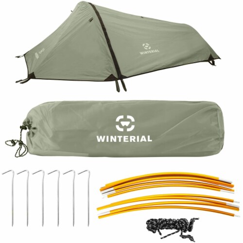 Winterial 90 Outdoor Single Person Bivy Tent for Backpacking and Hiking Green 1 Piece Ralphs