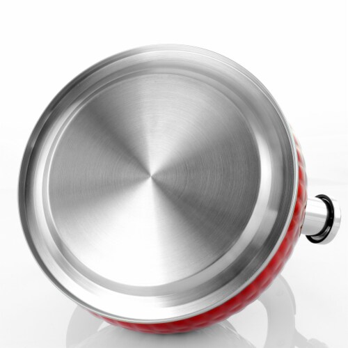 MegaChef 3 Liter Stovetop Whistling Kettle in Red, 3 Liter Kroger