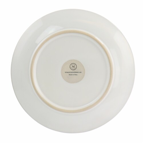 Martha Stewart Blue Rim Stoneware Salad Plate Set Perspective: bottom