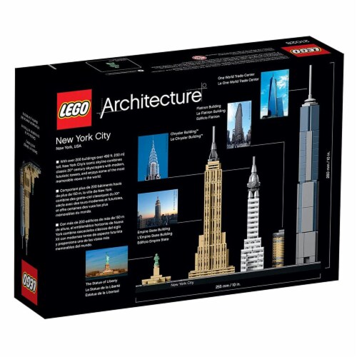 LEGO Architecture Skyline Collection New York City 598 Piece Block Building Set Perspective: bottom