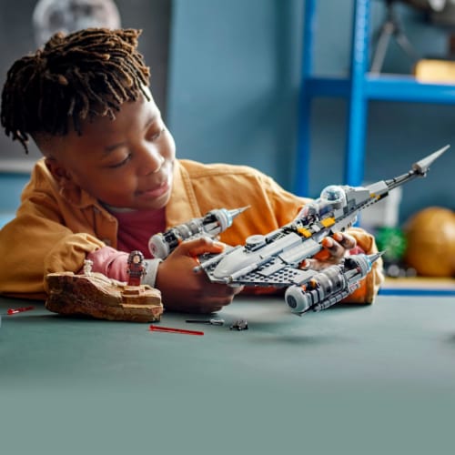 LEGO® Star Wars The Mandalorian's N-1 Starfighter 75325 Building Toy Set Perspective: bottom