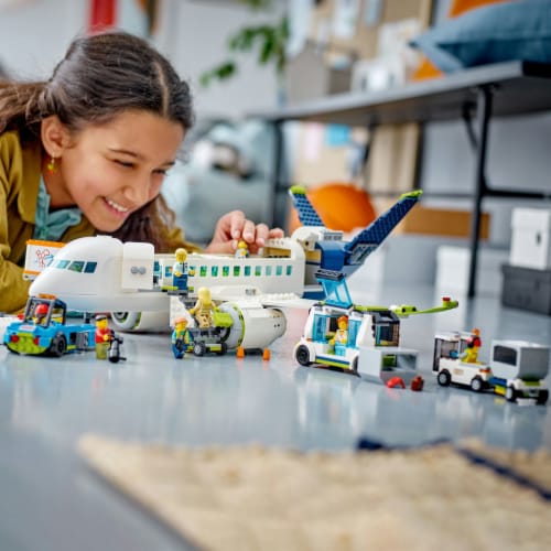 LEGO® City Passenger Airplane Building Set Perspective: bottom