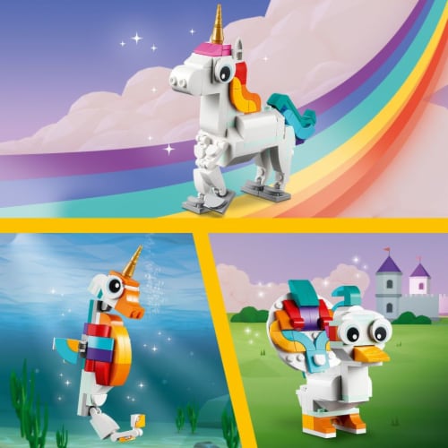 LEGO Creator Magical Unicorn Perspective: bottom