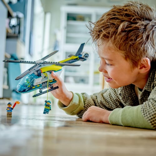 60405 LEGO® City Emergency Rescue Helicopter Perspective: bottom