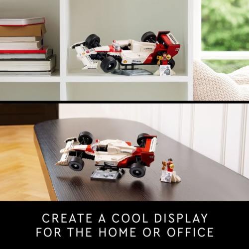 LEGO Icons McLaren MP4/4 & Ayrton Senna F1 Model Race Car for Adults 10330 Perspective: bottom