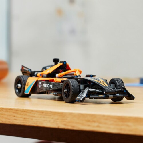 LEGO Technic NEOM McLaren Formula E Race Car Toy and Birthday Gift Idea 42169 Perspective: bottom