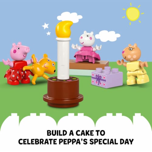 LEGO® Duplo® Peppa Pig Birthday House Toddler Playset Perspective: bottom