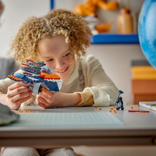 LEGO® Marvel Rocket's Warbird vs. Ronan Building Toy Set 76278 Perspective: bottom