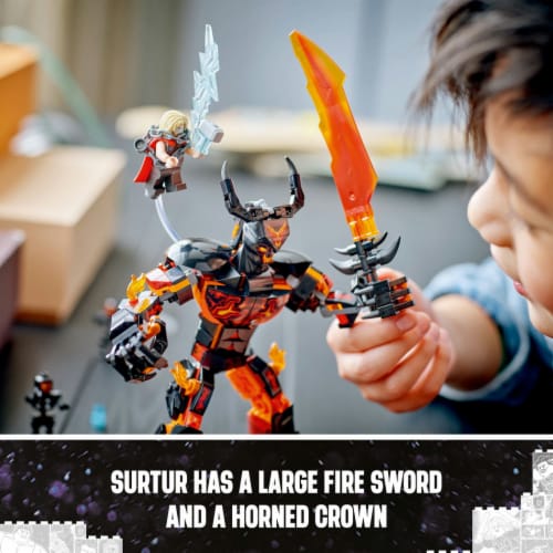 LEGO® Marvel Thor vs. Surtur Construction Figure 76289 Perspective: bottom
