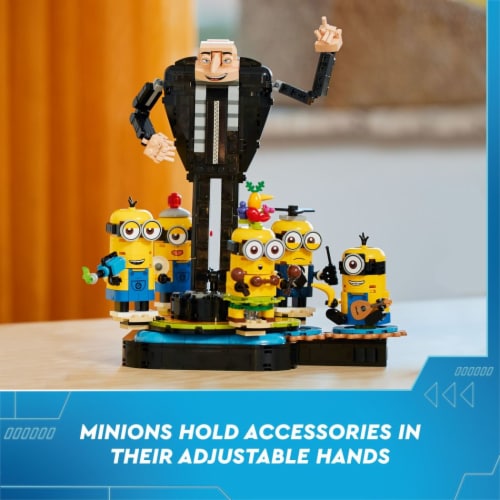 LEGO® Despicable Me 4 Brick Built Gru and Minions 75582  Building Set Perspective: bottom