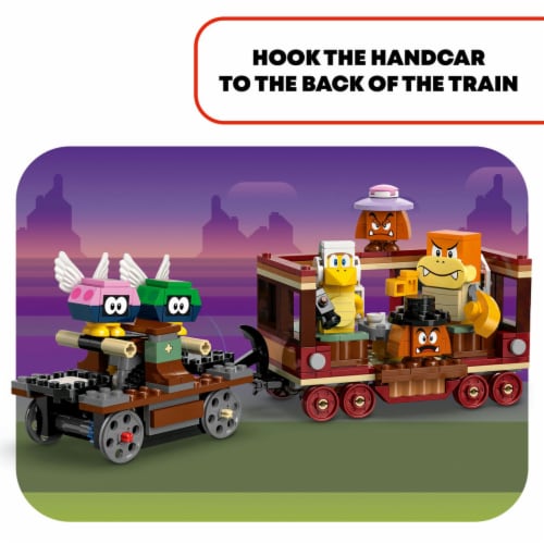 LEGO® Super Mario™ The Bowser Express Train 71437 Building Set Perspective: bottom