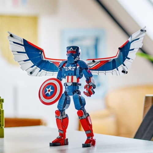 LEGO Marvel New Captain America Construction Figure Super Hero Toy with Minifigures 76296 Perspective: bottom
