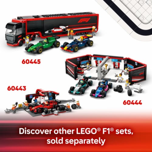 LEGO City F1 Driver with McLaren Race Car Building Toy 60442 Perspective: bottom
