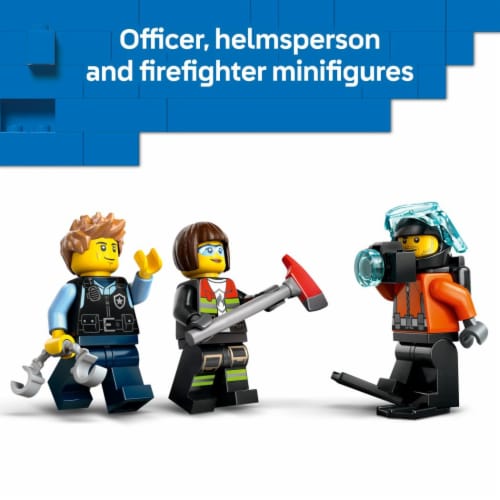 LEGO City Helicopter, Fire Truck & Submarine Remix Building Toy 60462 Perspective: bottom