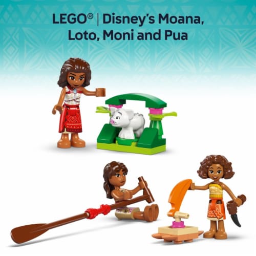 LEGO Disney Moana’s Adventure Canoe Fantasy Toy Boat Building Set 43270 Perspective: bottom