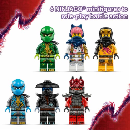 LEGO® 71832 Ninjago® Thunderfang Dragon of Chaos Building Set Perspective: bottom