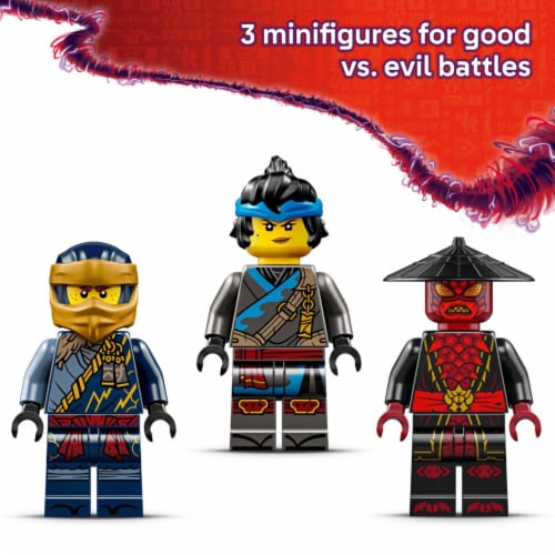 LEGO NINJAGO Rogue vs. Drix Race Car Duel 71840 Perspective: bottom