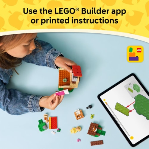 LEGO Animal Crossing Goldie’s Cozy House Kids Toy 77058 Perspective: bottom