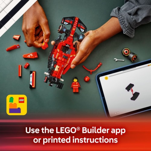 LEGO® Speed Champions Ferrari SF-24 F1 Race Car Toy 77242 Building Set Perspective: bottom