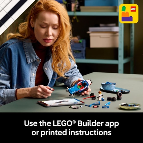 LEGO® Speed Champions Visa Cash App RB VCARB 01 F1 Race Car 77246 Building Set Perspective: bottom