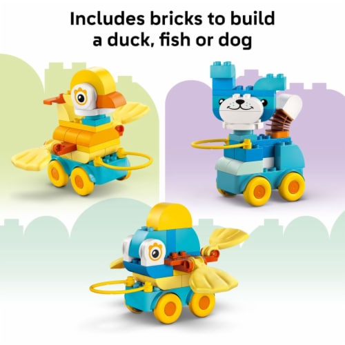 LEGO DUPLO Town 3 in 1 Animals on Wheels 10448 Perspective: bottom