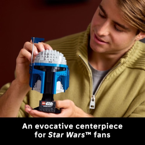 LEGO Star Wars Jango Fett Helmet DIY Model Kit 75408 Perspective: bottom