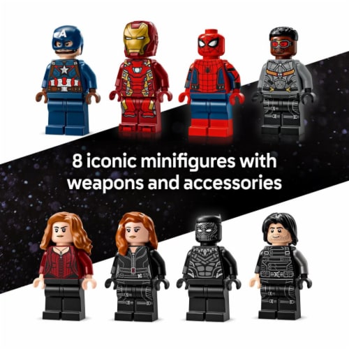 LEGO Marvel Captain America Civil War Action Battle Building Toy Set 76314 Perspective: bottom