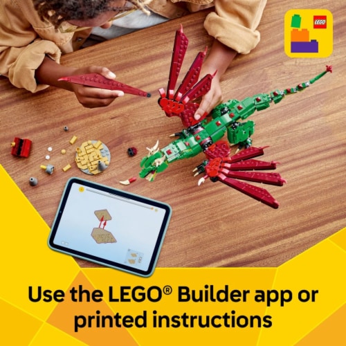 LEGO Creator 3 in 1 Medieval Dragon Building Toy 31161 Perspective: bottom
