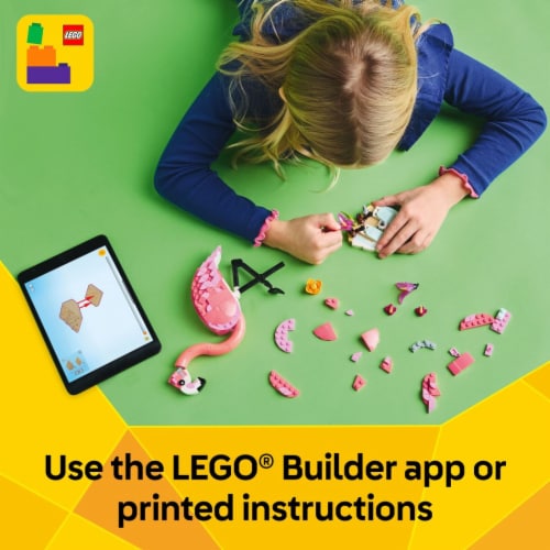 LEGO® Creator 3 in 1 Wild Animals: Pink Flamingo 31170 Building Set Perspective: bottom