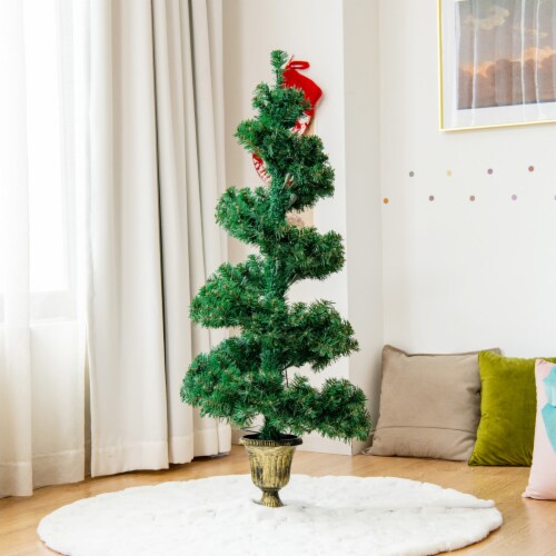 Pre lit sales topiary trees