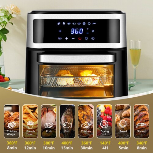 Gymax 13.7QT Air Fryer Toaster Oven 1700W Dehydrator Rotisserie w/ Accessories, 1 unit Fry’s