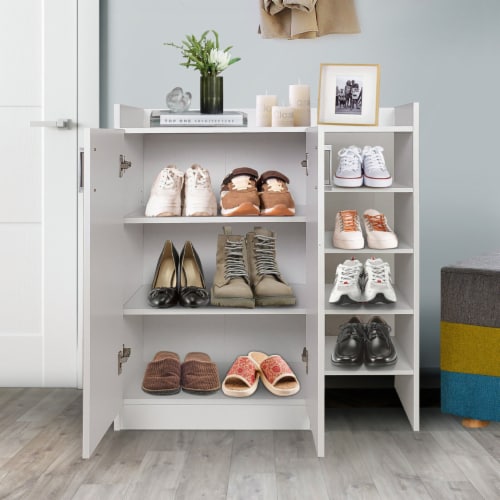 White Shoe Rack, Shoe Shelf, Shoe Storage Organizer for Door