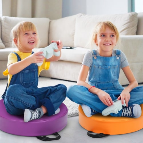 6PCS Round Kids Floor Cushion Toddler Foam Seat Cushion Waterproof