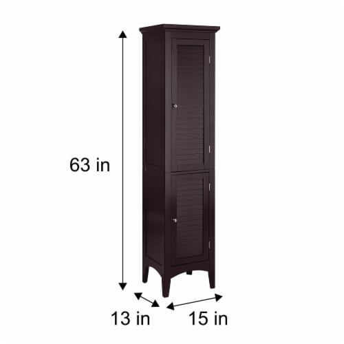 Tall bathroom on sale storage cabinet espresso