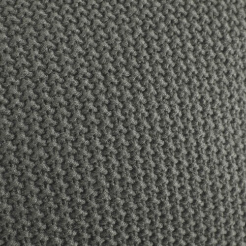 INK+IVY Bree Knit Oblong Pillow Cover, 12 x 20 , Charcoal Perspective: bottom