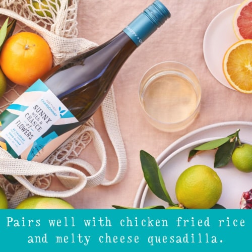 Sunny With A Chance of Flowers Low Calorie Chardonnay White Wine Perspective: bottom