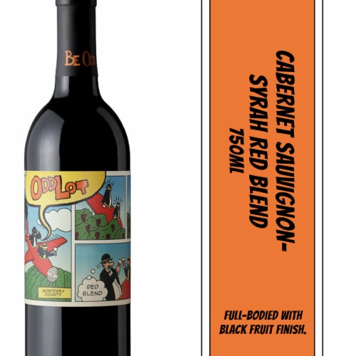 Odd Lot Cabernet Sauvignon-Syrah Red Blend Wine Perspective: bottom