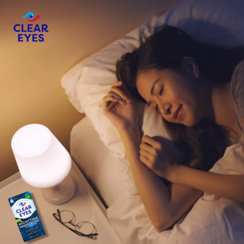 Clear Eyes Lubricant Nighttime Restoring Drops Eye Drops Perspective: bottom