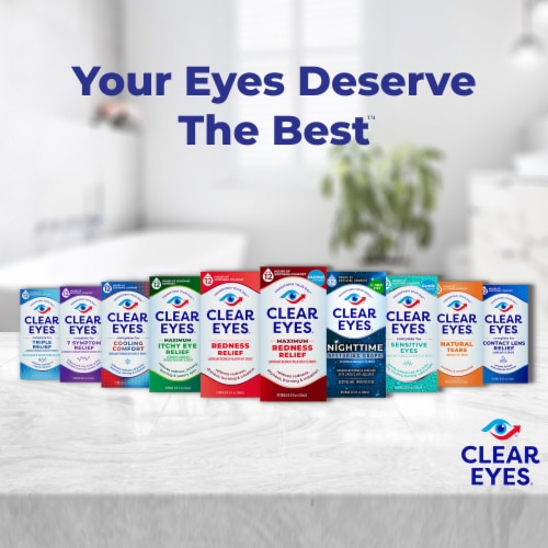 Clear Eyes Triple Action Relief Eye Drops Perspective: bottom