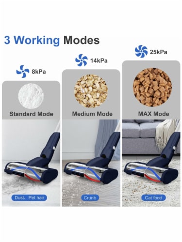 Whall 4 in 1 Foldable 280W Brushless Handheld Cordless Stick Vacuum Perspective: bottom