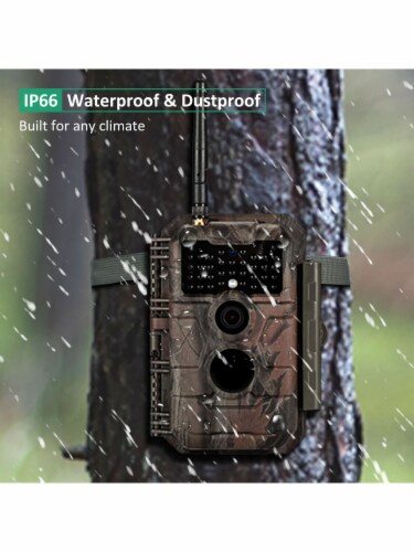 GardePro E6 Camo WiFi 24MP 1296P Outdoor Trail and Game Camera Perspective: bottom